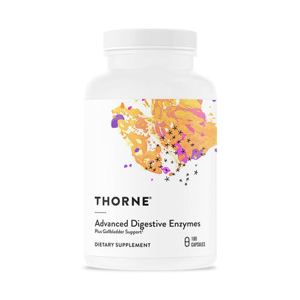 THORNE Advanced Digestive Enzymes – Gut Health Support with Pepsin, Ox Bile & Pancreatin – 90 Servings