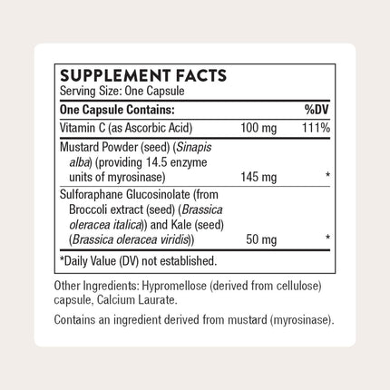 THORNE Broccoli Seed Extract (SGS) – Sulforaphane Glucosinolate, 60 Capsules | Antioxidant Support*
