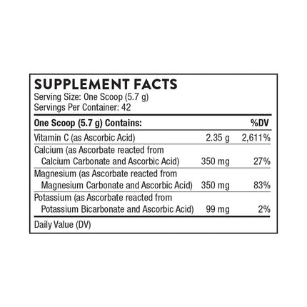 THORNE Buffered C Powder with Calcium, Magnesium & Potassium | Immune Support, Collagen Formation & Antioxidant Protection - 8.32 Oz