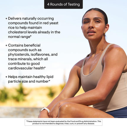 THORNE Red Yeast Rice 900mg – Gluten-Free Cholesterol Support Supplement | 120 Capsules