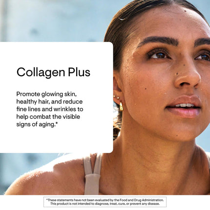 THORNE Collagen Plus – Collagen Peptides with Nicotinamide Riboside for Skin, Hair & Nails – 17.5 oz, 30 Servings