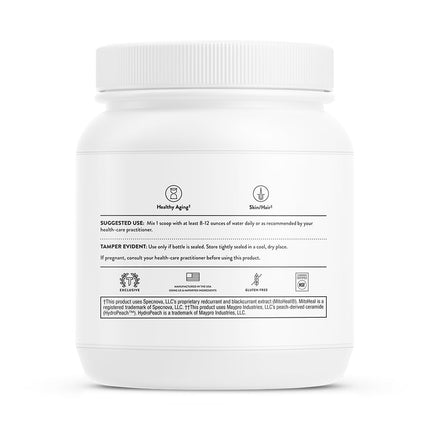 THORNE Collagen Plus – Collagen Peptides with Nicotinamide Riboside for Skin, Hair & Nails – 17.5 oz, 30 Servings