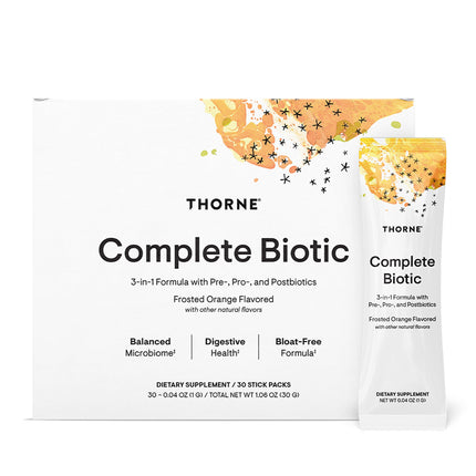 THORNE Complete Biotic – Probiotic, Prebiotic & Postbiotic for Gut Health | 30 Servings