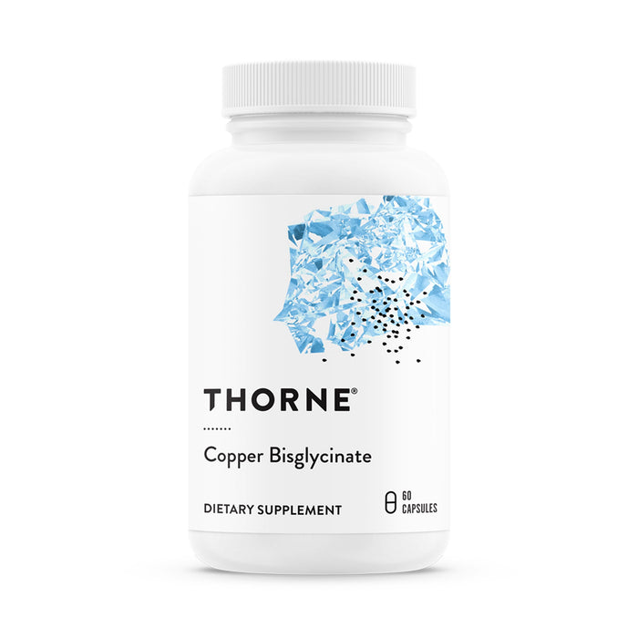 THORNE - Copper Bisglycinate - Well-Absorbed Trace Mineral Supplement - 60 Capsules