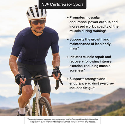 THORNE Creatine + BCAAs Powder – Peach Mango, NSF Certified for Sport – 30 Servings