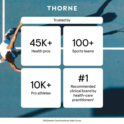 THORNE Creatine - Micronized Creatine Monohydrate Powder for Muscle & Focus | NSF Certified for Sport | Unflavored | 5 g per Serving | 90 Servings