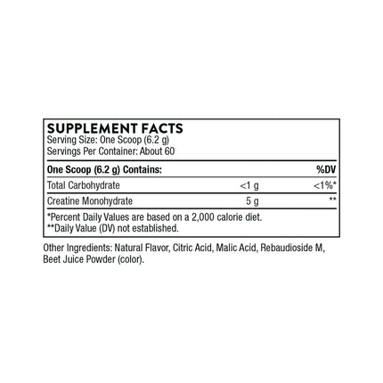 THORNE Creatine – Micronized Creatine Monohydrate Powder, Strawberry, 60 Servings | NSF Certified for Sport