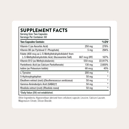 THORNE Emotion Balance Support (Formerly Deproloft-HF) – Botanical Supplement for Positivity & Stress Management | 120 Capsules