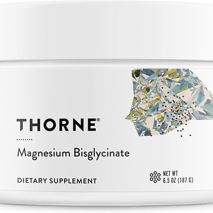 THORNE Magnesium Bisglycinate Powder – 60 Servings, 6.5 oz Jar | Sleep, Metabolism & Heart Health