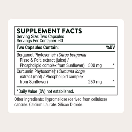 THORNE Metabolic Health – Gut Health & Weight Management with Bergamot & Turmeric (60 Servings)