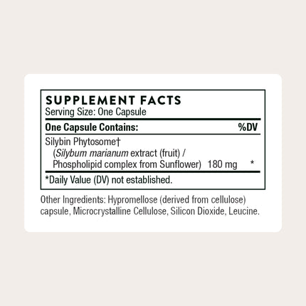 THORNE Milk Thistle Phytosome – Liver Support & Antioxidant Botanical Extract (90 Capsules)