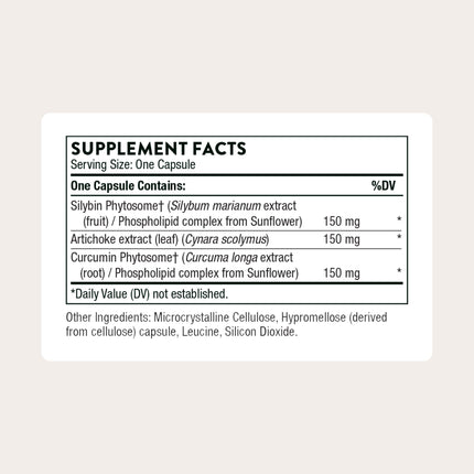 THORNE - S.A.T. Milk Thistle Complex with Silymarin, Artichoke & Turmeric Extracts for Liver Support | 60 Capsules