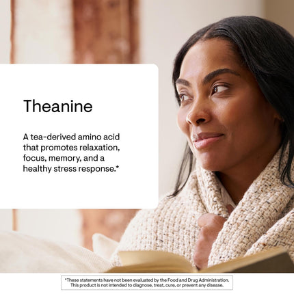THORNE Theanine 200 mg | Supports Relaxation, Focus & Stress Response - 90 Capsules