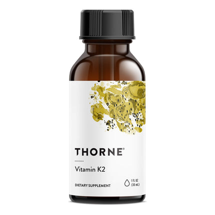 THORNE Vitamin K2 Liquid (1 mg/Drop) – Heart & Bone Support, Gluten/Dairy/Soy Free | 1 Fl Oz