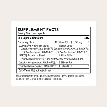 THORNE Womens Daily Probiotic - Shelf-Stable Probiotic for Everyday Immune, Cardiovascular & Metabolic Support - 30 Servings