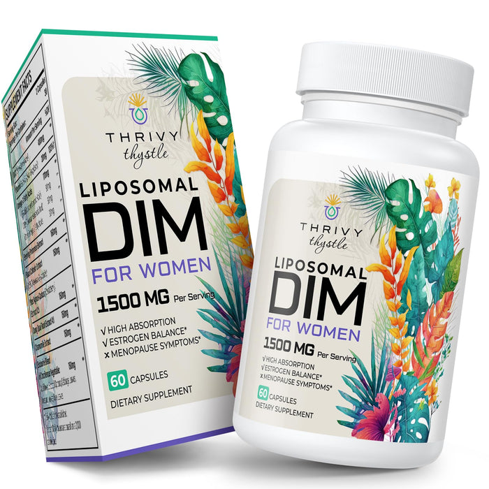 ThrivyThystle Liposomal DIM Supplement - 1500 mg for Women | Estrogen Support