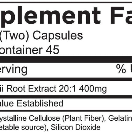 Thunder God Vine Root 20:1 Supplement – 200 mg Tripterygium Wilfordii, 90 Capsules | ThunderGodRoot