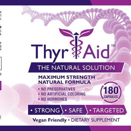 ThyrAid Thyroid Support Supplement - Vegan, 2 Bottles
