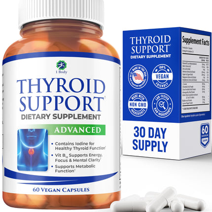 Thyroid Support Supplement - 30 Day Supply | Energy, Focus & Clarity