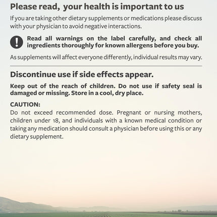 Thyroid Support with Iodine - 120 Capsules (Non-GMO) | 60 Day Supply