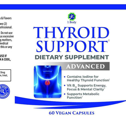 Thyroid Support Supplement - 30 Day Supply | Energy, Focus & Clarity