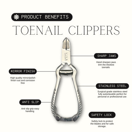 Toenail Nipper Clipper Concave Blade 14cm