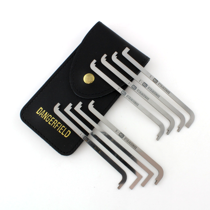 Dangerfield Extended TOK Top of Keyway Tension Wrenches + Case