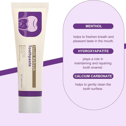 Tooth Refresh Toothpaste – Natural Fresh Breath & Enamel Care (2-Pack)