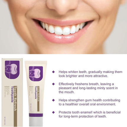 Tooth Refresh Toothpaste – Natural Fresh Breath & Enamel Care (2-Pack)