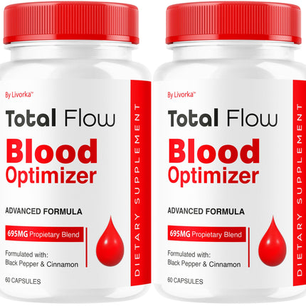 Total Flow Capsules (2-Pack) – Advanced Blood Support Pills, All-Natural Multivitamin