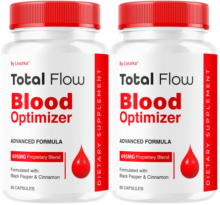 Total Flow Capsules (2-Pack) – Advanced Blood Support Pills, All-Natural Multivitamin