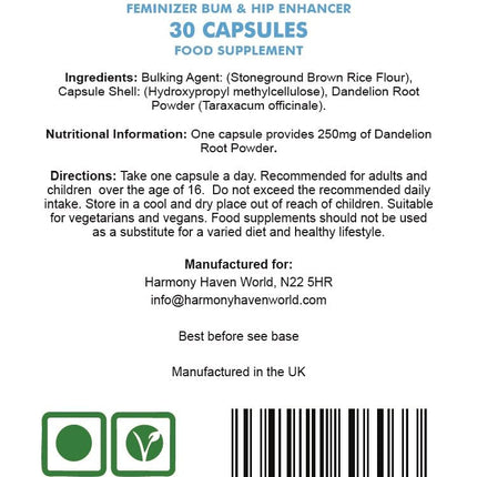 TransBlossom Feminizing Bum and Hip Enhancer Pills | Feminizing MTF Support