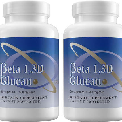 Transfer Point Immune Support: Highly Purified Beta 1,3D Glucan 500 mg Capsules (Pack of 2)
