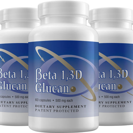 Transfer Point Immune Support: Highly Purified Beta 1,3D Glucan 500 mg Capsules (Pack of 3)