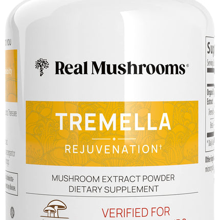 Real Mushrooms Tremella Capsules – Organic Tremella Extract, 300 Count