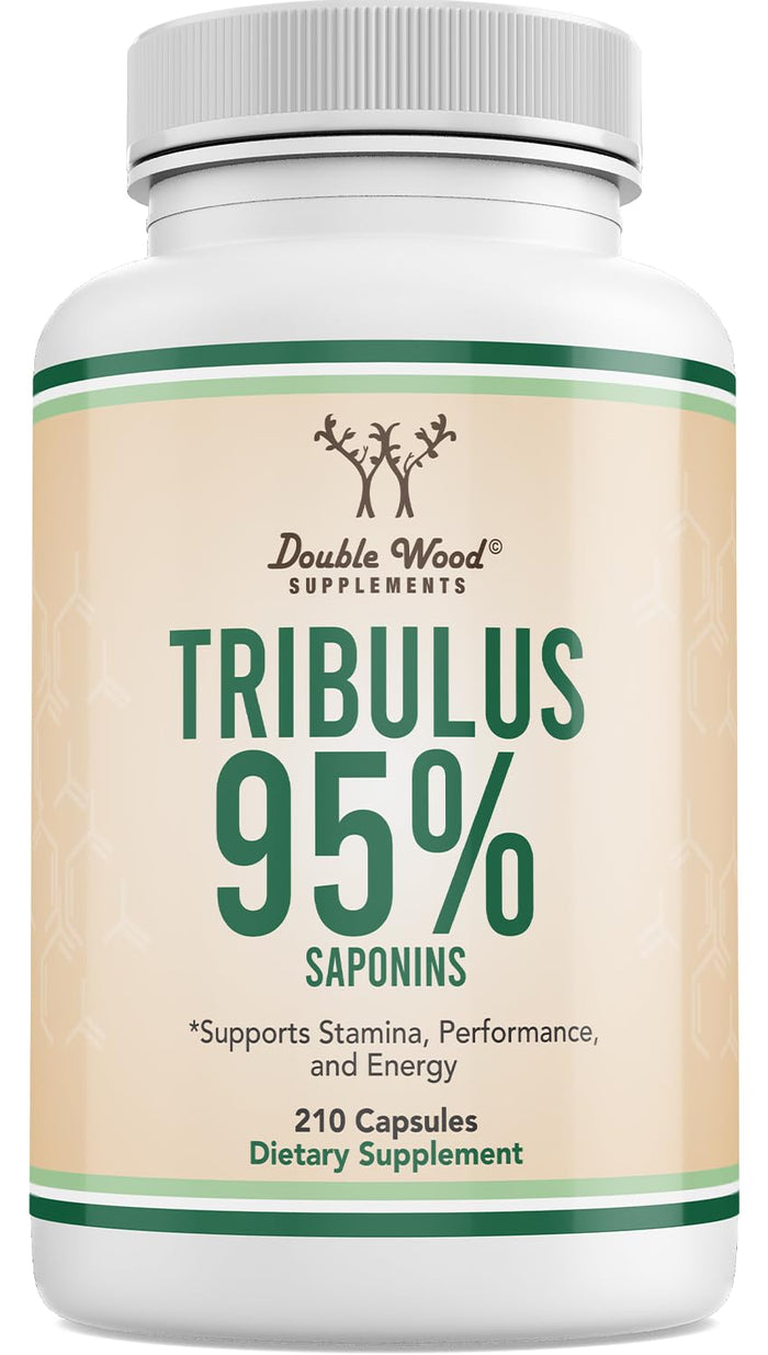 Tribulus Terrestris for Men (95% Saponins) - 210 Capsules | Double Wood