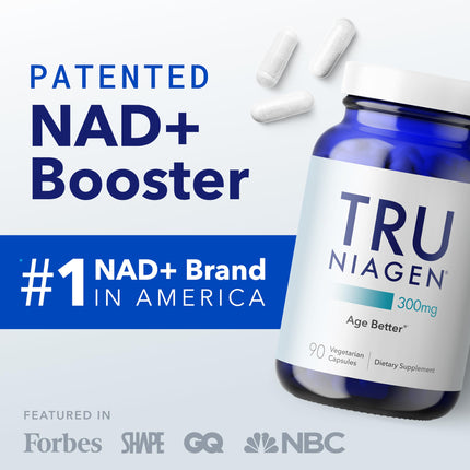 TRU NIAGEN NAD+ Supplement – 300 mg Niagen, 90 Servings