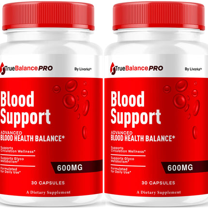 True Balance Blood Support Pro Glycogen Capsules - 2 Pack, Maximum Strength