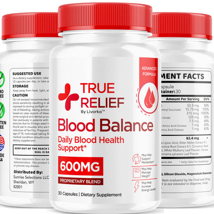 True Relief Capsules | Official True Relief Supplement - Balance Support, 30 Capsules