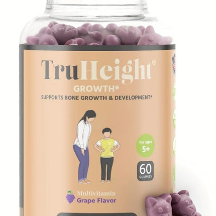 TruHeight Growth Gummies (Grape) – Natural Growth Support for Kids & Teens