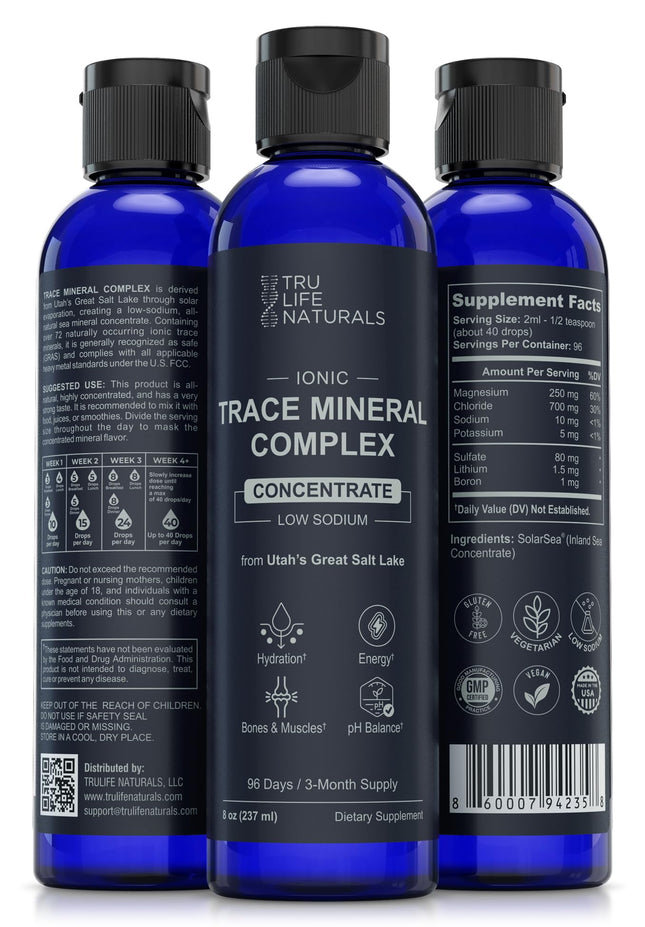 TRULIFE NATURALS Trace Mineral Complex – 8 oz, 72+ Ionic Minerals