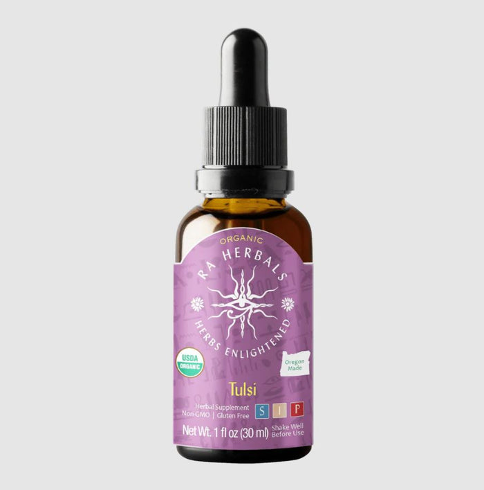 Organic Tulsi Tincture for STRESS, NERVOUS SYSTEM & MENTAL BALANCE