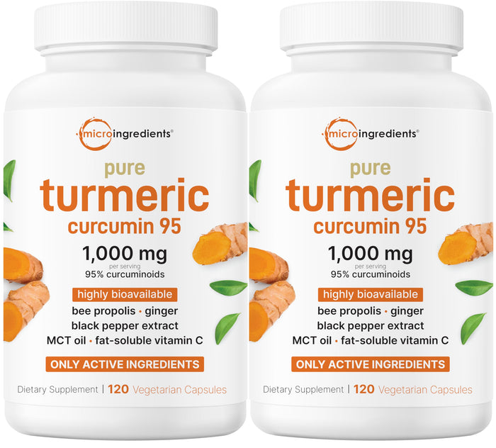 Micro Ingredients Turmeric Curcumin 1000mg | 240 Veggie Capsules | 95% Curcuminoids