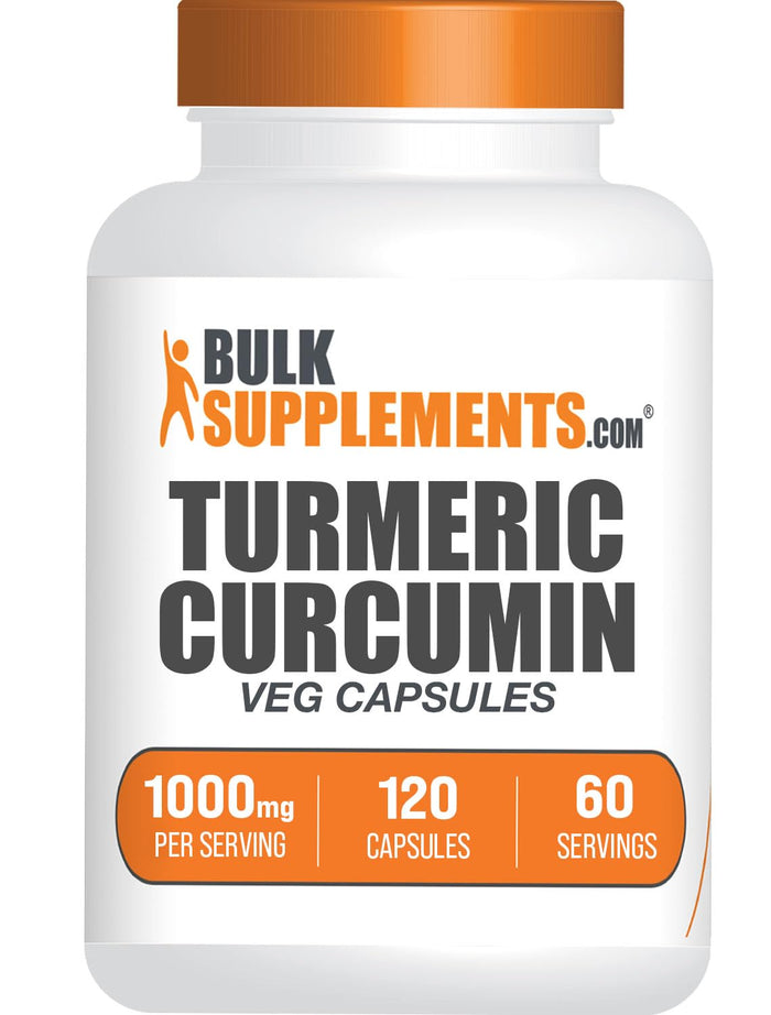Turmeric Extract Capsules 1000mg – 120 Veg Caps, Gluten Free | BulkSupplements