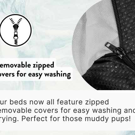 THE BALMORAL | LUXURY HERRINGBONE FLAT PILLOW DOG BED