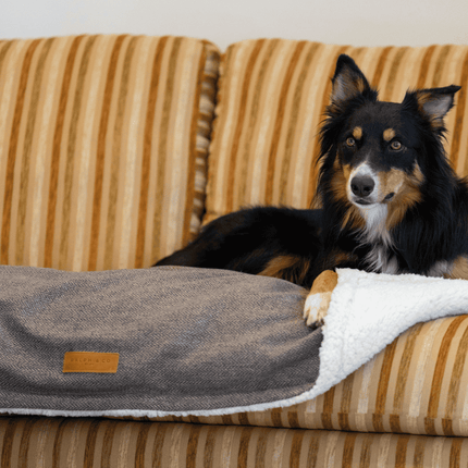 THE LINCOLN | LUXURY TWEED FLAT PILLOW DOG BED