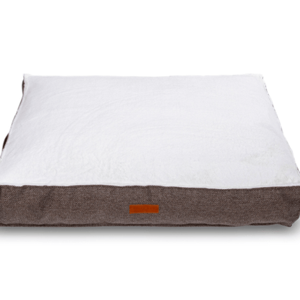 THE LINCOLN | LUXURY TWEED FLAT PILLOW DOG BED
