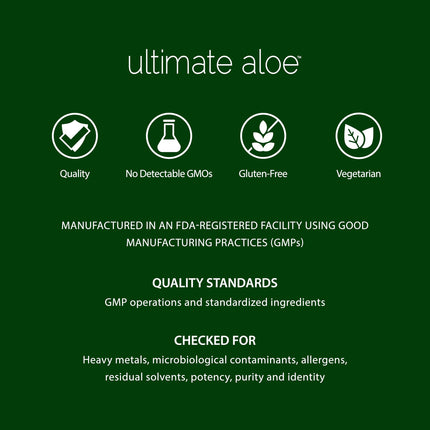 Ultimate Aloe Aloe Vera Juice – Gut Health, Digestive Comfort, Immune Support (Strawberry Kiwi, 16 Servings)