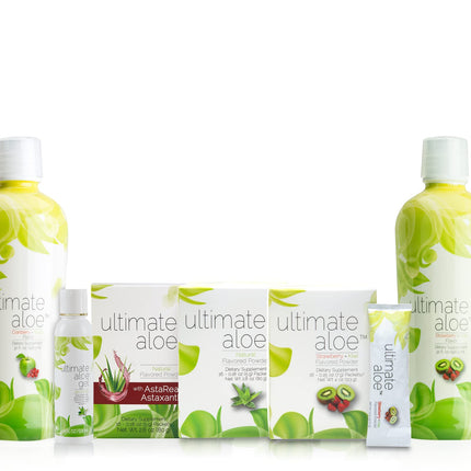 Ultimate Aloe Aloe Vera Juice – Gut Health, Digestive Comfort, Immune Support (Strawberry Kiwi, 16 Servings)