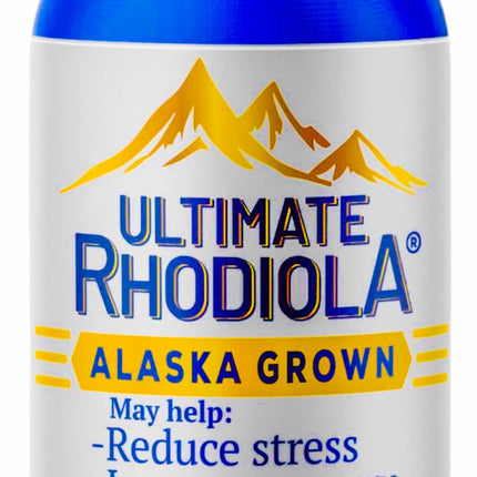 Ultimate Rhodiola® Alaska Grown, Alcohol Free, Certified Organic Rhodiola rosea Tincture, CO2 extracted, Reduce Stress, Improve Energy and Mood, Adaptogen, Nootropic, 3rd Party Tested